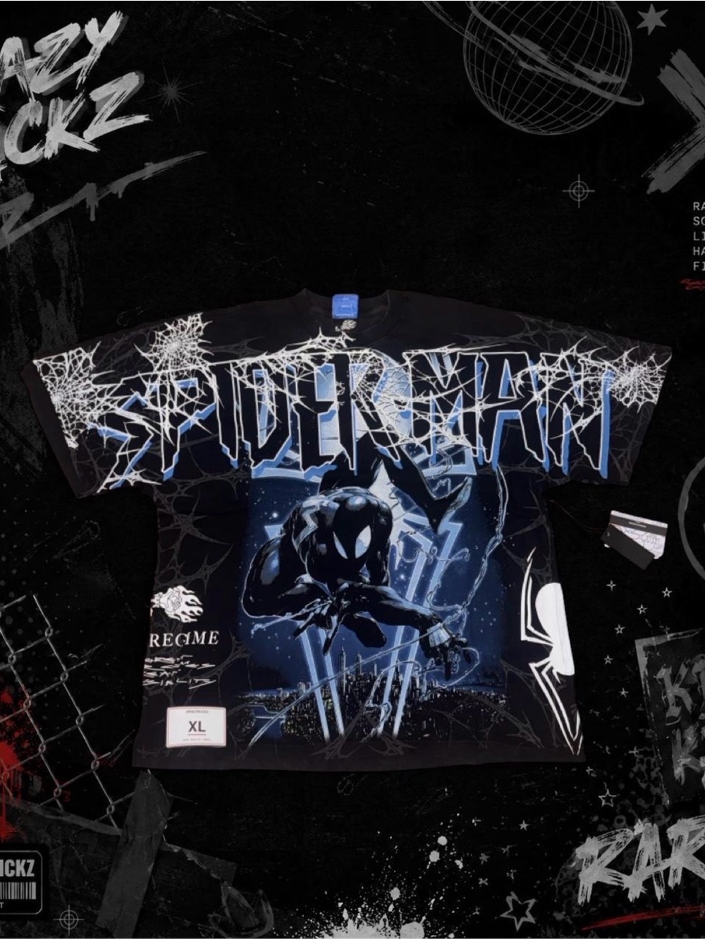 Civil Regime Marvel Spider-Man “Night Mode” Size XL Brand New